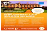 15th ANNUAL EMPLOYMENT LAW SUMMER SCHOOL · The Annual Employment Law Summer School has continued to be extremely successful. It is now in it’s 15th year and has become an ... Brexit.