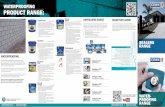 WATERPROOFING PRODUCT RANGE - Cemixnew.cemix.co.nz/userfiles/files/Brochures/Sealers... · choose a ﬁlm forming sealer. If you desire a matt ﬁnish, choose a penetrating sealer.