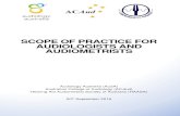SCOPE OF PRACTICE FOR AUDIOLOGISTS AND ... of...The Scope of Practice for audiologists and audiometrists (the Scope of Practice) was developed through a collaboration between the three