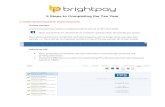 5 Steps to Completing the Tax Year - BrightPay UK Steps to Completing the Tax...5 Steps to Completing the Tax Year 1. Finalise the final payroll for all pay frequencies Finalise Payslips