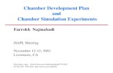 Chamber Development Plan and Chamber Simulation …aries.ucsd.edu/najmabadi/TALKS/HAPL/0111-HAPL.pdfChambers Fall Under Four Generic Categories ØAll chamber concepts share four broad