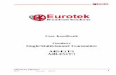 User handbook Outdoor Single/Multichannel Transmitter A4D … · 2020-03-09 · 4 A4D-ESxT/1, A4D-ExT/1 06/05/15 Arch. 4838 Rev. F LIFE SUPPORT APPLICATIONS. Eurotek’s products