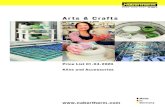 Arts & Crafts - CreavisiePreisliste Arts & Crafts 01.03.2019 Preise in EURO inkl. Inlandsverpackung und Transportversicherung Inhaltsverzeichnis Preisliste Seite Standardlieferumfang