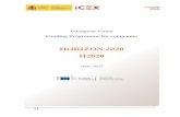 HORIZON 2020 H2020 - Invest in Spain · 2020-06-08 · HORIZON 2020 H2020 June 2017 . 2 ... this first part, the process before the presentation of a proposal is illustrated using