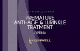 PREMATURE ANTI-AGE & WRINKLE TRATMENTOPTIMA SIN SOLUTIONS PREMATURE ANTI-AGE & WRINKLE TREATMENTDEFINITION Tonic without alcohol, moisturi-zing and refreshing which con-tributes to