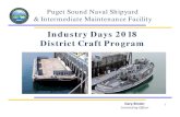 Industry Days 2018 District Craft Program · On each task order RFP offerors will price identified vessel by CLIN considering: 1. Vessel size and hull description 2. Performance work
