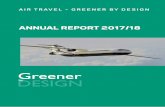 ANNUAL REPORT 2017/18 - Royal Aeronautical Society · 2018-08-01 · Greener by Design Annual Report 2017/18 3 GREENER BY DESIGN ANNUAL REPORT 2017/18 Introduction 4 Conference Report