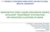 INNOVATIVE ZERO LIQUID DISCHARGE BASED EFFLUENT TREATMENT … · 2nd World Congress and Expo on Recycling, Berlin, Germany 17 Technical Specifications of Effluent Treatment System