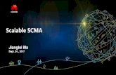 Scalable SCMA - WordPress.com · Scalable SCMA Jianglei Ma Sept. 24., 2017 . 2 Page 2 5G-NR Air-Interface f-OFDM New ... Numerology-2 Intra-band Non-Orthgonality NOMA Inter -band