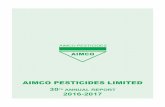 30TH ANNUAL REPORT 2016-2017 - Aimco Pesticidesaimcopesticides.com/.../06/Aimco-Pesticides-Limited-Annual-Report-… · 13. Mr. Pradeep Dave (DIN 00184598),an Executive Director [Whole