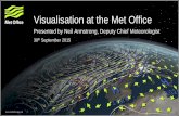 Visualisation at the Met Office · A quick introduction to the Met Office ~ 400 operational meteorologists Ops Centre, Exeter Deployed to over 30 frontline stations including frontline