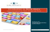 Introduction to Social Media - LSSA · Introduction to Social Media - Legal Implications for South . African Law Firms . LSSA Guidelines . VERSION DRAFT . Attorney, Notary & Conveyancer