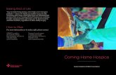 CPMC Coming Home Hospice Brochure · 2017-08-29 · Coming Home Hospice Sutter Health’s CPMC Foundation . Easing End of Life. You can help bring loving, end-of-life care to hospice