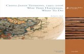 China-Japan Tensions, 1995-2006 Why They Happened, Foreign … · 2016-07-21 · China-Japan Tensions, 1995-2006 Why They Happened, What To Do Foreign Policy at BROOKINGS Richard