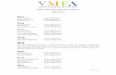 VMFA Visual Arts Fellowship Recipients (by Cycle) 1940-present€¦ · VMFA Visual Arts Fellowship Recipients (by Cycle) 1940-present . 1940-41 Julien Binford Junior, Richmond . Carson