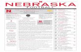 NEBRASKAPAGE 2 2016 NERASA FOOTALL GAME NOTES GAME 12 IOWA • NOV 25, 2016 GENERAL POLICIES All player and coach interviews must be arranged at least one day in advance through the