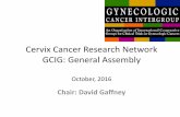 Cervix Cancer Research Network GCIG: General Assembly Oct CCRN GA Report.pdf · •ASTRO 2016: D Cantu and D Gaffney spoke on Global Health and Cervix Cancer •2nd Annual Symposium
