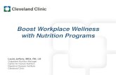 Boost Workplace Wellness with Nutrition Programs · 2013-03-27 · Boost Workplace Wellness with Nutrition Programs Laura Jeffers, MEd, RD, LD ... wellness program in the workplace