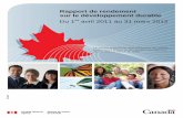 Rapport de rendement sur le développement durable · Rapport de rendement sur le développement durable de 20112012 Agence du revenu du Canada 5 atteint un niveau record de 1 426
