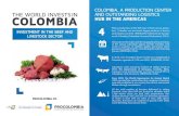BEEF AND LIVESTOCK - Colombia · 2016-03-23 · BEEF CONSUMPTION IN COLOMBIA a decrease of US $ 447 million is presented. (DANE - 2014) Exports other than livestock (live animals)
