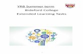 YR8 Summer term ideford ollege Extended Learning Tasks · These Extended Learning Tasks are designed to help you develop many important study skills. As well as extending and widening