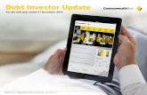 Debt Investor Update - CommBank...Debt Investor Update For the half year ended 31 December 2012 Notes Disclaimer The material that follows is a presentation of general background information