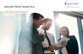 SECURE TRUST BANK PLC€¦ · SECURE TRUST BANK PLC 2018 YEAR END RESULTS 28 MARCH 2019. SECTION 1 INTRODUCTION & BUSINESS REVIEW PAUL LYNAM | CHIEF EXECUTIVE OFFICER. 3 A YEAR OF