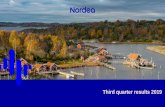 Third quarter results 2019 - nordea.com Q3 Presentatio… · This presentation contains forward-looking statements that reflect management’s current views with respect to certain