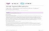 Unit Specification - VTCT · The Health Education Report on Non-Surgical Cosmetic Interventions and Hair Restoration Surgery 2016 Local, national or European legislation Legal obligations