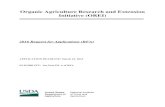 Organic Agriculture Research and Extension Initiative (OREI) OREI RFA.pdf · Develop or improve systems-based animal production, animal health and pest management practices, especially