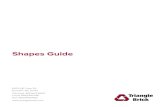Shapes Guide - Brick · All brick units marketed by Triangle Brick Company meet 4” modular design requirements and all relevant ASTM specifications for clay brick masonry . Custom