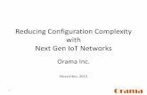 Reducing Configuration Complexity with Next Gen IoT Networks · Solution - Next Gen IoT Network 10 • A dedicated Enterprise IoT Network – Designed, installed & managed by IoT