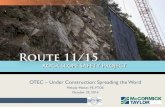 OTEC Under Construction: Spreading the Word Presentations...OTEC –Under Construction: Spreading the Word Melody Matter, PE, PTOE October 25, 2016 Overview - Location Project Area