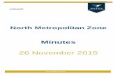 Minutes - City of Joondalup · 2016-02-19 · North Metropolitan Zone Hosted by the City of Wanneroo . 23 Dundebar Road Wanneroo – Phone 9405 5000 . Thursday 26 November 2015. Commenced