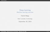 Deep learning - Machine learning ... Deep learning j What is machine learning? Types of machine learning Machine learning algorithms based on the information provided to the learner