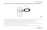 Emerson Smart Wireless Gateway 1552WU · 2020-03-28 · Ensures that data transmissions are received only by the Smart Wireless Gateway Network devices implement industry standard