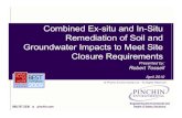 Combined Ex-situ and In-Situ Remediation of Soil and ... · Engineering Environmental and Health & Safety Solutions Engineering Environmental and 888.767.3330 888.767.3330 pinchin.compinchin.com
