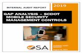 GAP ANALYSIS – SCDOT MOBILE SECURITY MANAGEMENT CONTROLS · 2020-02-12 · Page | 1 . EXECUTIVE SUMMARY. GAP ANALYSIS – MOBILE SECURITY . MANAGEMENT CONTROLS. OBJECTIVE: To facilitate