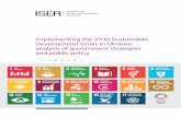 Implementing the 2030 Sustainable Development Goals in … · 2020-05-02 · Implementing the 2030 Sustainable Development Goals in Ukraine: analysis of government strategies and