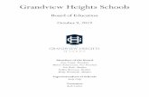 Grandview Heights Schools - Edl · Grandview Heights Schools Board of Education October 9, 2019 Members of the Board ... Jeremy Ewing; Percussion Instructor, Class VII-3-M, $2,100.45