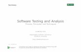 Software Testing and Analysis - Note/Software Testing آ  Software Testing and Analysis Process, Principles,