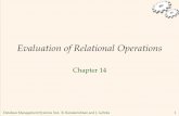 Evaluation of Relational Operations - ITU · 2007-03-07 · Evaluation of Relational Operations Chapter 14. ... Then resume scanning R and S. ... 31 101 10/11/96 lubber 58 103 11/12/96