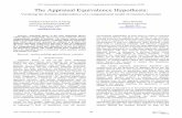 The Appraisal Equivalence Hypothesis - Northeastern University · claims of domain-independence: seemingly different situations, ... Let us call this property of appraisal theories