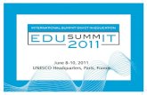 June 8-10, 2011 UNESCO Headquarters, Paris, France · digital-age learning, teaching and leadership. ISTE members include individuals, regional and international af-filiate organizations,