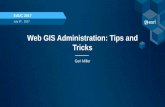 Web GIS Administration: Tips and Tricks · •Esri web site: ArcGIS Online and ArcGIS Enterprise •Documentation: ArcGIS Online and ArcGIS Enterprise •GeoNet: ArcGIS Online and