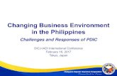 Changing Business Environment in the Philippines€¦ · Changing Business Environment in the Philippines Challenges and Responses of PDIC DICJ-IADI International Conference February
