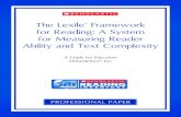 The Lexile Framework for Reading: A System for …teacher.scholastic.com/products/sri_reading_assessment/...A Guide for Educators MetaMetrics ®, Inc. PROFESSIONAL PAPER ® The Lexile
