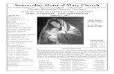 Immaculate Heart of Mary Church€¦ · Mary, the Holy Mother of God January 1, 2017 Mary kept all these things, reflecting on them in her heart. — Luke 2:19 TODAY’S READINGS
