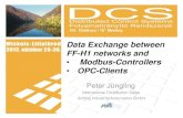 Data Exchange between FF-H1 networks and Modbus ... · 1. Connecting Modbus/TCP Controllers to an FF-H1 network Ethernet (M odbus/TCP) PLC with Modbus/TCP Interface With FG-110 FF