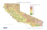 RUSLE K Values - California State Water Resources Control Board · 2017-04-11 · RUSLE K Factor Watershed Map Methodology . Objective: To provide g. uidance for . determining the